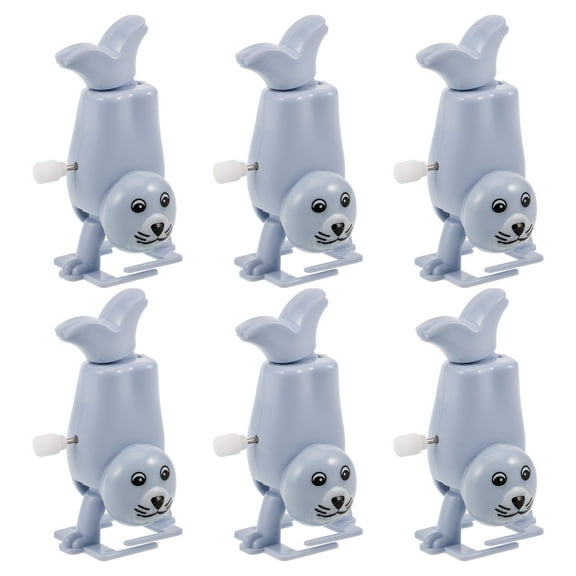 WHAMVOX Clockwork Seal Toys with Windup Mechanism for Playing Batteryfree Fun 6pcs