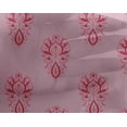 thumbnail image 4 of oneOone Georgette Viscose Fabric Floral Block Printed Fabric 1 Yard 42 Inch Wide, 4 of 4
