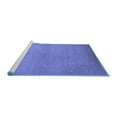 thumbnail image 2 of Ahgly Company Machine Washable Indoor Rectangle Solid Blue Modern Area Rugs, 6' x 9', 2 of 4