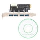 thumbnail image 3 of PCIE to USB 3.0 Adapter 4 Port USB 3.0 PCIE to USB 3.0 Expansion Card High Speed 5Gbps, 3 of 4