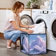 thumbnail image 7 of Home Organizer Foldable Fabric Storage Bin With Handle Mountain and Cloud, 7 of 7