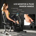 thumbnail image 4 of Soozier Black Recumbent Exercise Bike – 8-Level Magnetic Resistance, LCD Monitor & Adjustable Seat for Home Cardio Workouts, 4 of 7