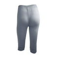 thumbnail image 4 of SMihono Womens Fashion Womens Leggings Fitness Running Solid Sports Yoga Capris Pants 2024 Trendy Summer Autumn Holiday Leggings Yoga Stretch Pants Cargo Capris Gray 12, 4 of 5