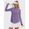thumbnail image 3 of Rosvigor Womens Workout Tops Long Sleeve Tee Shirts Comfy Athletic Shirts Loose Womens Activewear Tops for Gym Running Yoga, 3 of 7