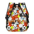 thumbnail image 4 of Pofeuu Colorful Balls Print Backpack for Men and Women - Basic Bookbag Casual Daypack Backpacks for College Work Travel-One Size, 4 of 5