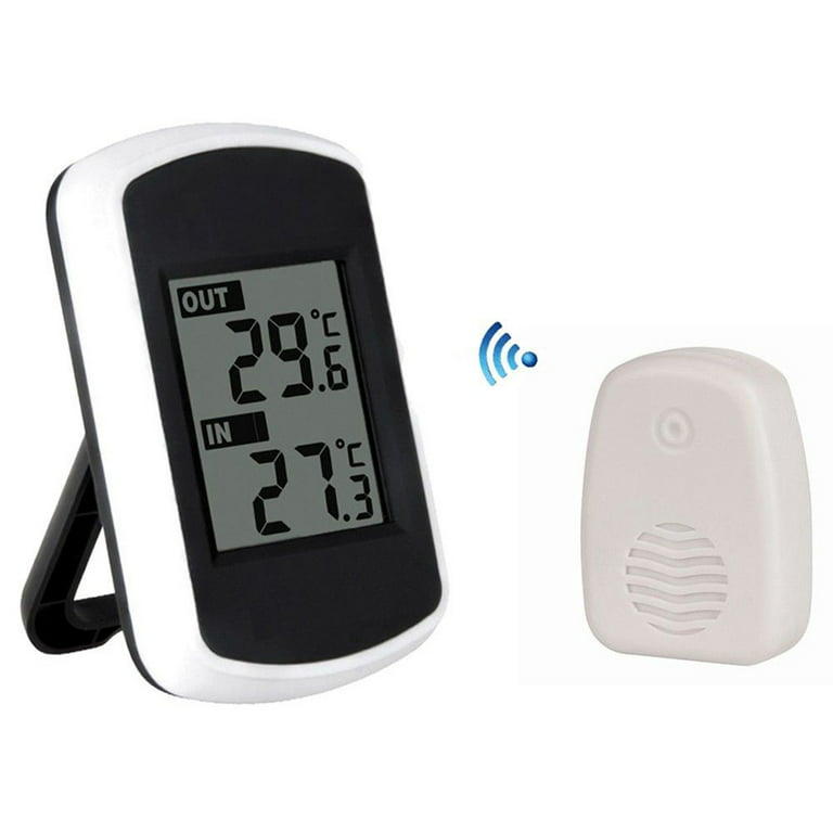 Mduoduo Digital Wetterstation Innen Außen Thermometer Wireless Funk Mit  Außenfühler 