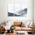 thumbnail image 2 of Elephant Stock Misty Mountains In Gray Wall Art - Horizontal Multi Panel Canvas - Living Room Wall Decor - Abstract Multi Panel - Blue And White Decor By Nouveau Prints - 57" x 36", 2 of 8