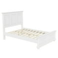 thumbnail image 2 of Llinc Store Traditional Pinewood Vintage Queen Bed Town And Country Style Platform Bed Frame with Headboard, White, 2 of 6