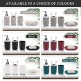 thumbnail image 6 of MODANU Premium Plastic Bathroom Accessory Set of 4, Bathroom Accessories Set Complete (Black), 6 of 6