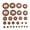 Soprano saxophone pa, variant on Saxophone Leathers Pads Sax Leathers Cushion Saxophone Finger Buttons Leathers Pads for Tenors/Alto/Soprano Sax Part
