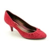 Bandolino Yougiveme Womens Pump Heel Dress Shoe Red Suede Size 7.5