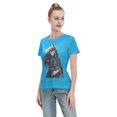 thumbnail image 4 of Women's Basic Short Sleeve T-Shirt Demon Slayer: Shitou Wuichiro, 4 of 6