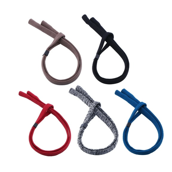 5 Pcs Sports Anti-Slip Sunglass Holder Strap Glasses Chain Adjustable End Eyeglass Rope Glasses Cord (Red Blue Black Brown Spots)