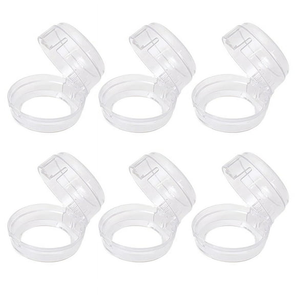 6 Pack Stove Knob Safe Covers, Universal Transparent Child Proof Stove Knob Covers,Heat- Gas Stove Cover Clear