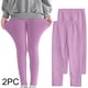 thumbnail image 1 of Odeerbi 3-12 Años Niñas 2 Pcs Leggings Mallas Elásticas Lycra Pantalones de Comodidad Suavidad Transpirable Pantimedias, 1 of 9