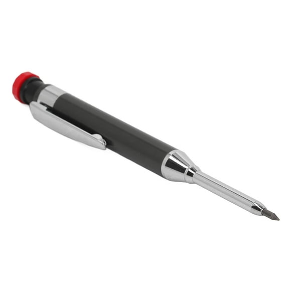Carpenter Pencils, Mechanical Carpenter Pencil Set Construction Pencil Woodworking Pencil with 12 Construction Pencil Refill Long Nose Deep Hole Carpenter Pencil for Woodworking