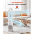 thumbnail image 6 of KFFKFF Bladeless Tower Fan with 65° Oscillation, 12 Speed Settings, 4 Modes, and 8-Hour Timer, High-Velocity Air Circulator for Home, Office, Bedroom, and Living Room, White, 6 of 9