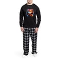 thumbnail image 5 of CafePress - Cute Cat Watercolor - Men's Long Sleeve Loose Fit Cotton Dark Pajama Set, 5 of 6