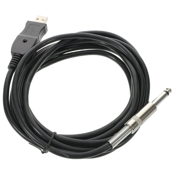 WASHWEPE 1Pcs Copper USB Guitar Cable for Electric Guitar with High Fidelity and Home Studio Use