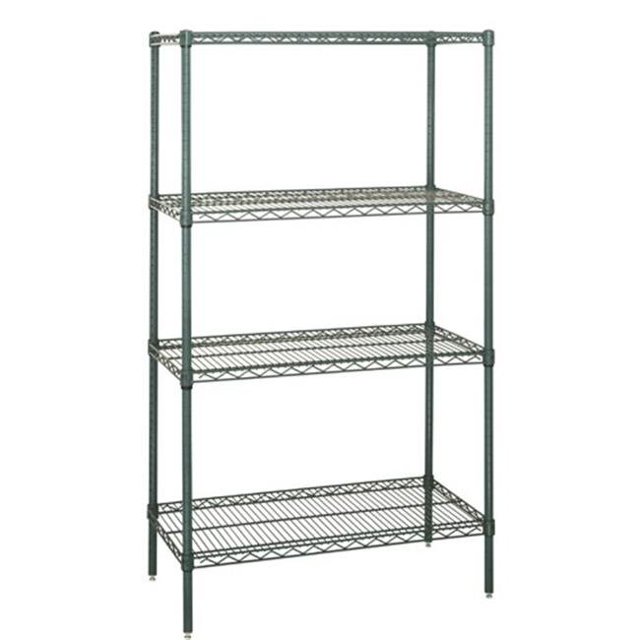 Quantum Storage WR54-1272P 4-Shelf Proform Wire Shelving Starter Kit, 12 x 72 x 54 in.