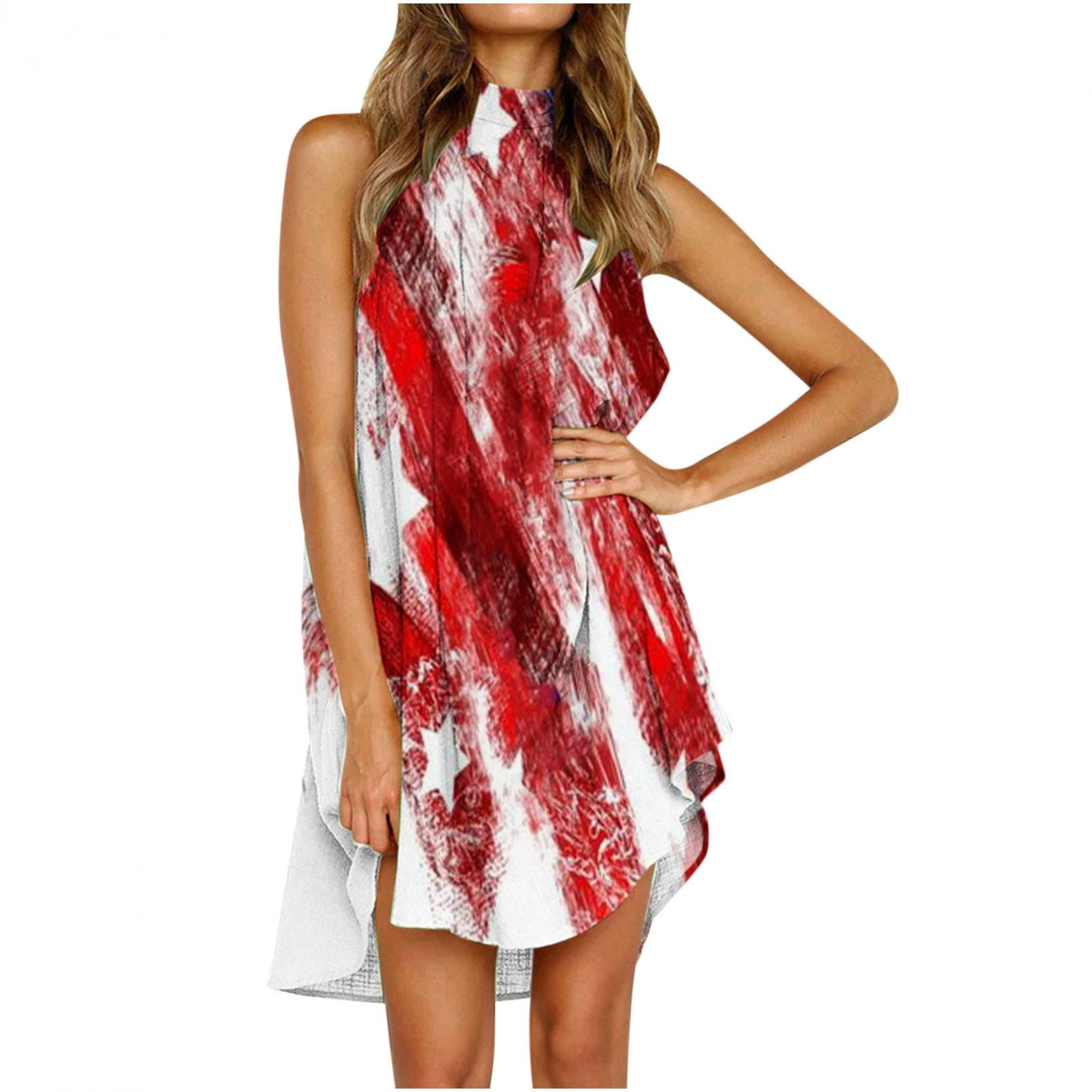 Jophufed 4th of July dresses Summer 