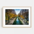 thumbnail image 2 of Canal Saint-Martin - Paris France Photography Autumn Scenic Nature Landscape Bridge Water Unframed Wall Art Print 40 x 60 inches, 2 of 7