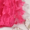 thumbnail image 5 of QUOTAY Baby Girl Romper Sleeveless Summer Bodysuits Casual Outfit for 0-24 Months Soft Breathable and Comfortable Toddler Clothes 03_Hot Pink,12-18 Months, 5 of 6