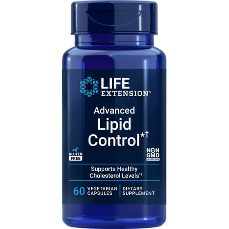 Life Extension Advanced Lipid Control, amla extract, Indian gooseberry, heart health, endothelial health, vegetarian, gluten-free, 60 capsules