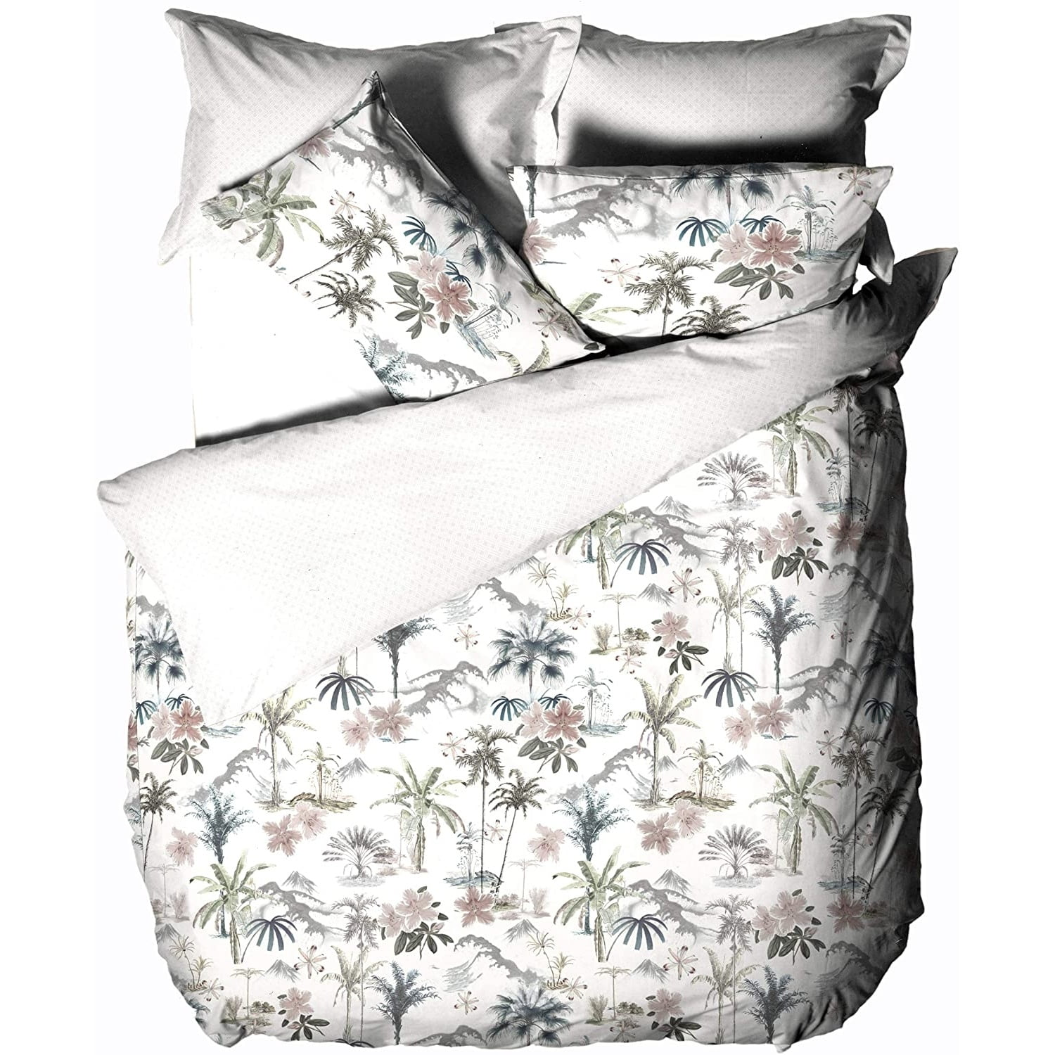 Green The Pillow Collection Luana Floral Pillow 