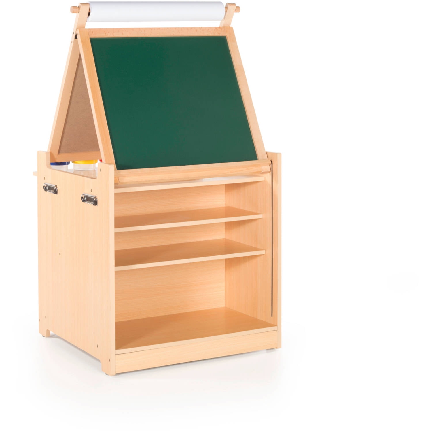 Guidecraft Desk To Easel Art Cart Natural Com