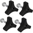 thumbnail image 1 of Lawn Mower Handle Bolts 4 Sets T-Handle Nut Screw Bolts Triangular Handle Fastening Screw Set Universal Fixing Nut Replacement Parts Lawnmower Handle Wing Nut for Honda & Most Lawn Mower Machine, 1 of 7