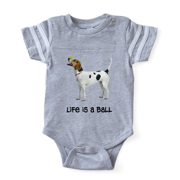 CafePress - FIN English Foxhound Life - Cute Infant Baby Football Bodysuit