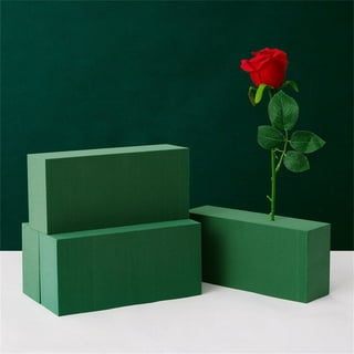 6 Pieces Floral Foam Blocks, Happon Wet Foam Green Bricks for Fresh Flower  and Artificial Flowers 