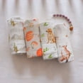thumbnail image 3 of Bolsa individual de gasa para envolver a recién nacidos, manta de algodón de bambú transpirable para bebés, toalla para envolver a bebés, manta cuadrada grande para sala de partos, 3 of 6