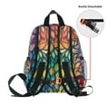 thumbnail image 5 of FORMRS School Backpack with Front Zippered Pocket 12" Student Travel Daypack, Colorful Dragon Scales Pattern, 5 of 6