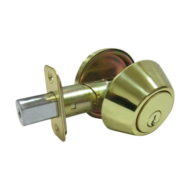 Faultless Polished Brass Single Cylinder Deadbolt ANSI Grade 3 1-3/4 in in. Faultless Polished Brass Single Cylinder Deadbolt ANSI Grade 3 1-3/4 in in.