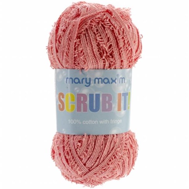 Y01103 MARY MAXIM SCRUB IT YARN CTN 76YD 1 75OZ PEACH
