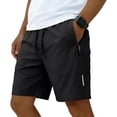 thumbnail image 2 of LRGSHF Athletic Shorts for Men Quick Dry Drawstring Breathable Short Pants Workout Summer Gym Short Trousers with Zipper Pockets, 2 of 5