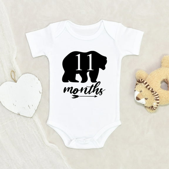 Newbabywishes - Eleventh Beary Milestones Monthsary Baby Clothes for Boys and Girls