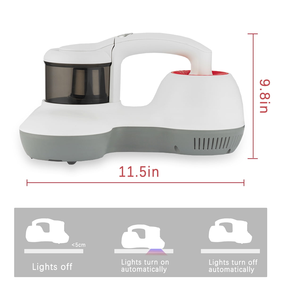 Mattress Vacuum Cleaner, 12KPa Handheld UV Bed Cleaner Upgraded Effectively Clean Up Bed, Pillows, Cloth Sofas, Carpets and Ther Fabric Surfaces