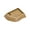 brownish yellow, variant on Split Design Turtle Bathing Bowl, Pet Water Dish & Soaking Pool with Textured Base for Tortoise and Lizards