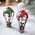 thumbnail image 4 of Adornos navideños de hierro para árbol de Navidad, globo caliente, paracaídas, Papá Noel rojo, verde, muñeco de nieve, colgante para árbol de Navidad, regalo de Año Nuevo, 4 of 5
