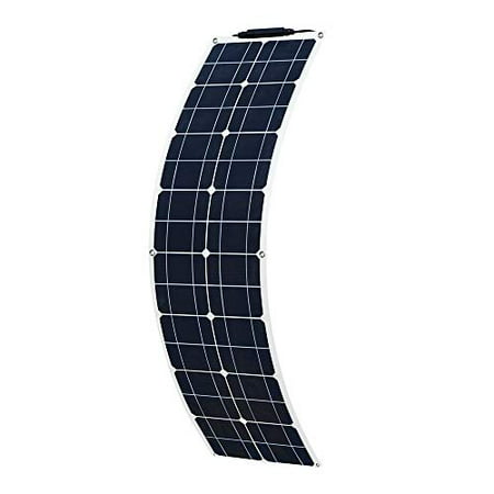 

XINPUGUANG 50W 12V Solar Panel Flexible Battery Charger Monocrystalline with PV Connector for RV Boat Cabin Tent Car (50w)