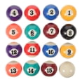 thumbnail image 1 of OULII 16Pcs Professional Billiard Balls Resin Pool Balls Wear Resistant with Smooth Surface for Training, 1 of 8