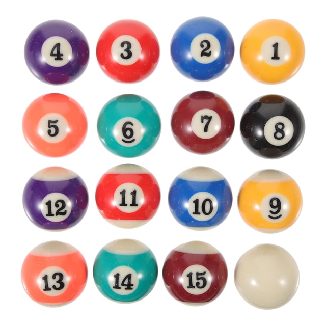 OULII 16Pcs Professional Billiard Balls Resin Pool Balls Wear Resistant with Smooth Surface for Training