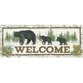 thumbnail image 2 of Grove, Beth 32x15 Black Ornate Wood Framed with Double Matting Museum Art Print Titled - Family Cabin Welcome, 2 of 4