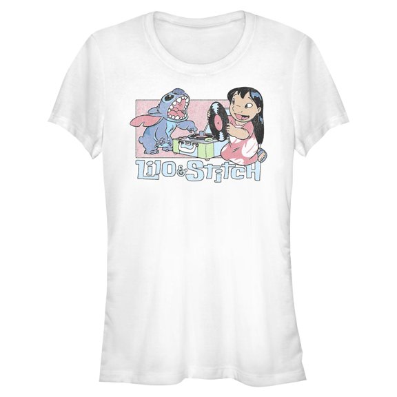 Juniors Lilo & Stitch DJ Duo T Shirt