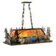 thumbnail image 2 of Meyda 139921 35 in. Moose At Dusk Oblong Pendant, Antique Copper & Oa Blue & Green, 2 of 5