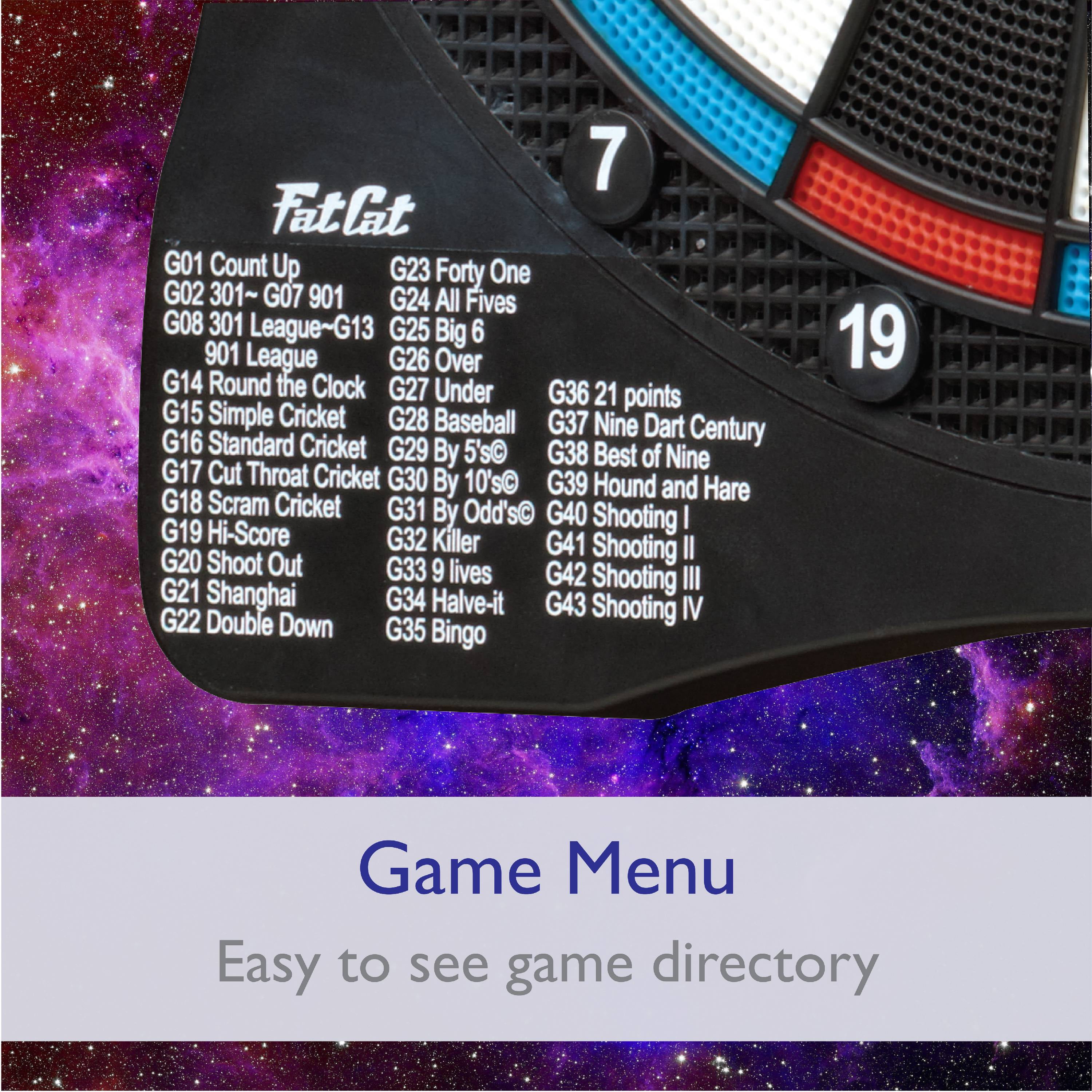fat cat sirius electronic dartboard