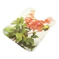 thumbnail image 3 of 2 Piece Bathroom Rugs Set Shaggy Toilet Base Mat 16x24 and 20x24 U Shape Soft Contour Rug Absorbent Non Slip Flowers Peony Leaves, 3 of 9